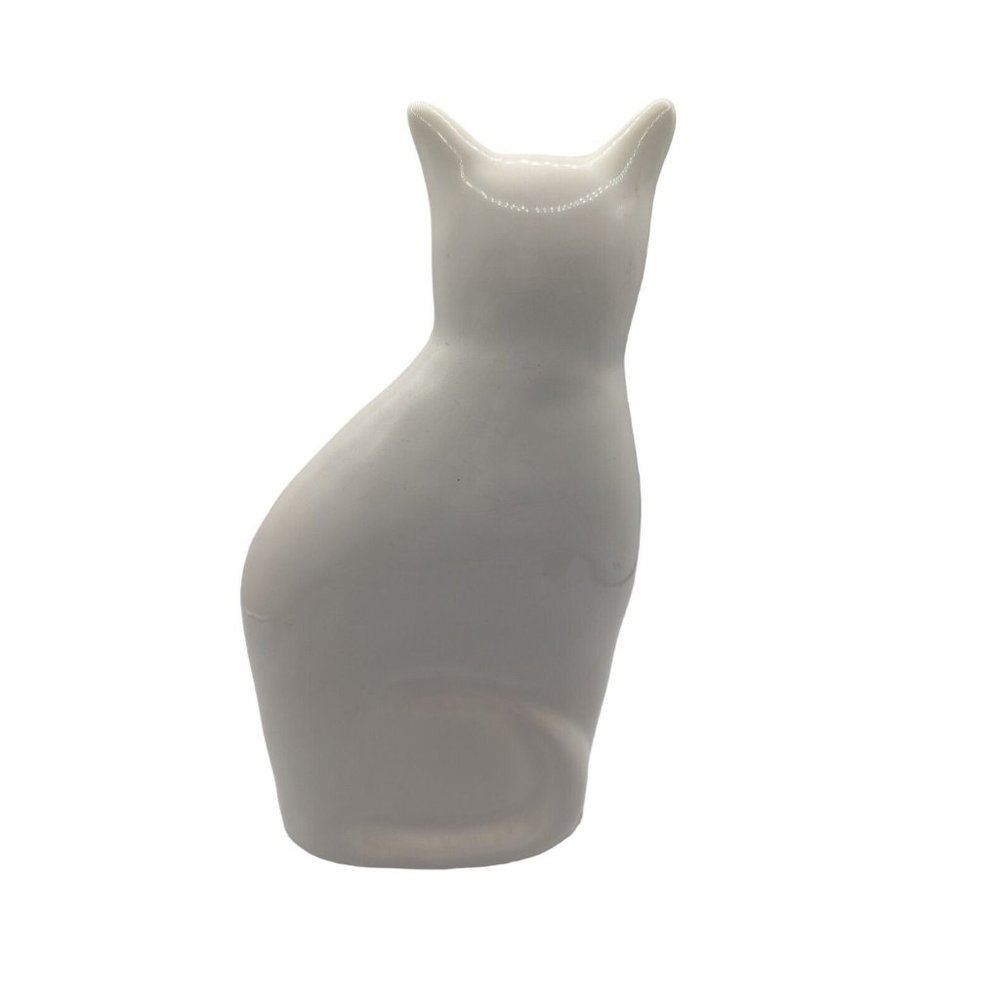 Vintage Enesco MCM White Ceramic 10” Cat - Picture 2 of 7